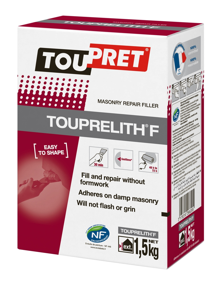 TOUPRELITH F Exterior Masonry Repair Filler 1.5kg