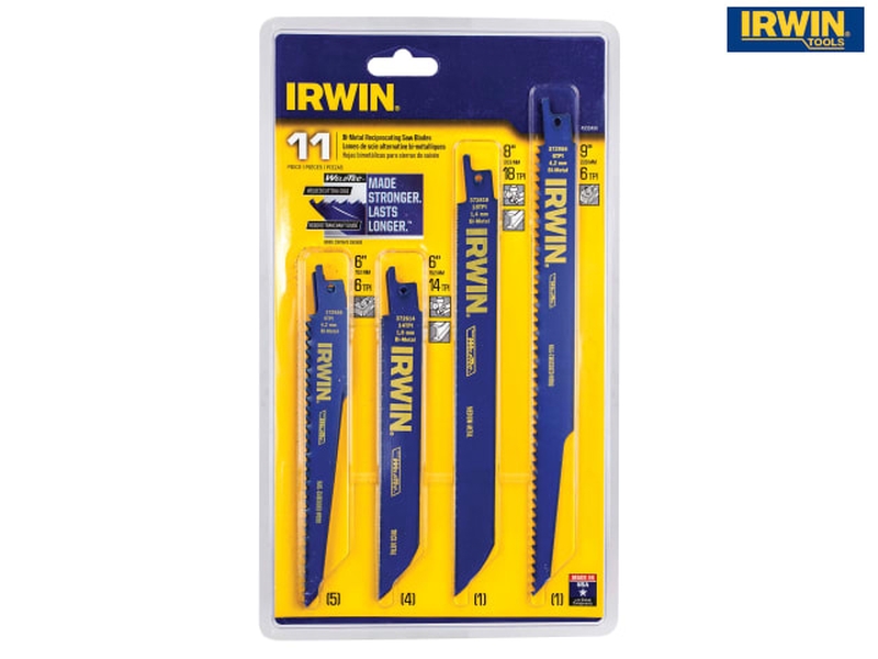 Irwin Bi-Metal Reciprocating Blade Set 11pc