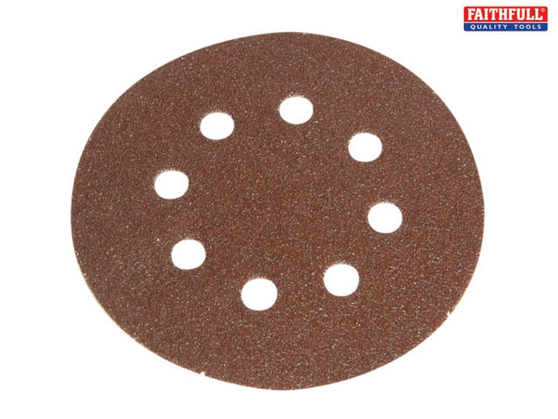 Faithfull Hook And Loop Sanding Discs