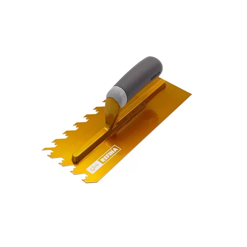 Refina Huds 12MM Notch Trowels Gold