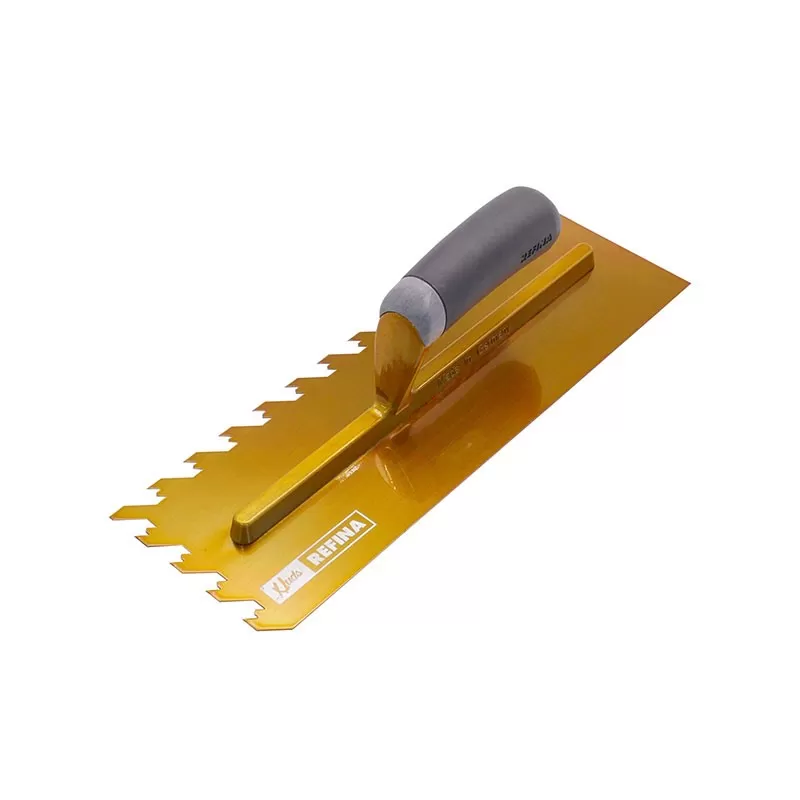 Refina Huds 12MM Notch Trowels Gold