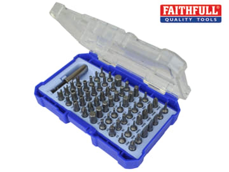 Faithfull Screwdriver Bit Set 61pc