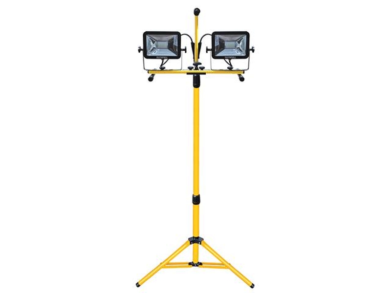 Faithfull LED Twin Head Tripod Site Light