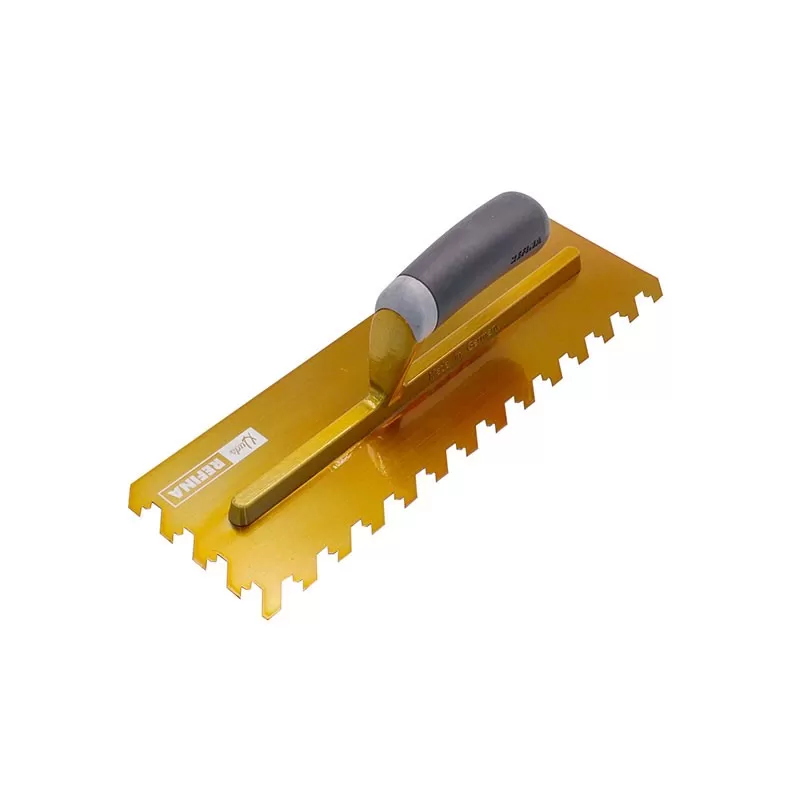 Refina Huds 12MM Notch Trowels Gold